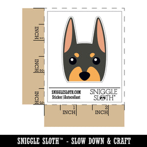 Peeking Doberman Dog