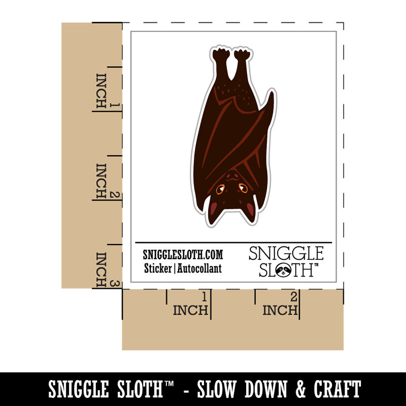 Resting Bat Hanging Upside Down