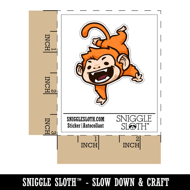 Silly Monkey Doing Handstand