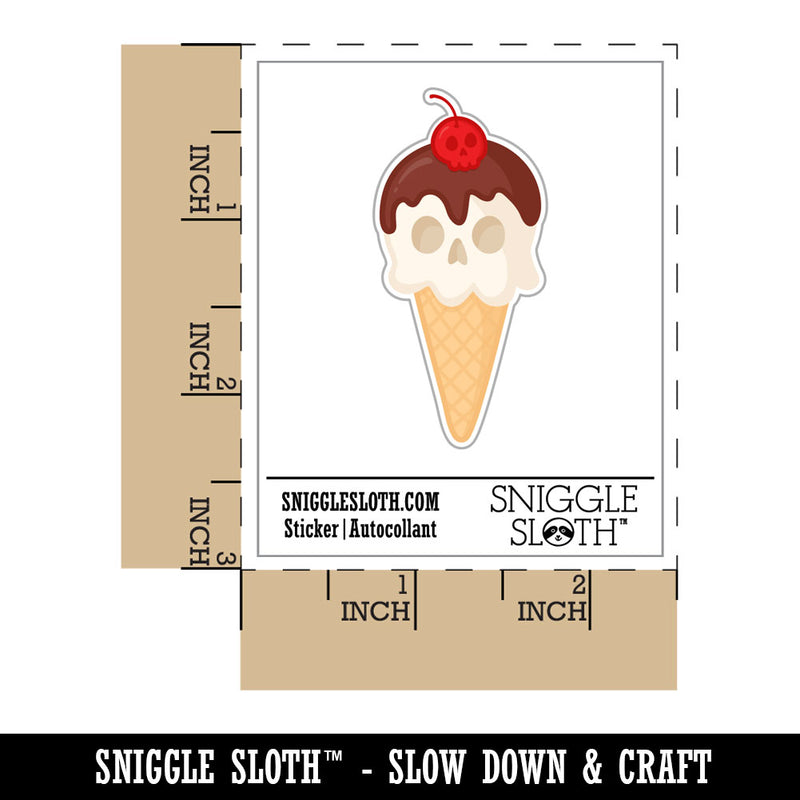Skull Ice Cream Cone