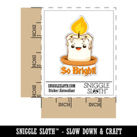 So Bright Cute Smiling Candle Flame Compliment