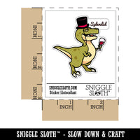 Sophisticated T-Rex Tyranosaurus Rex Dinosaur Top Hat Monocle