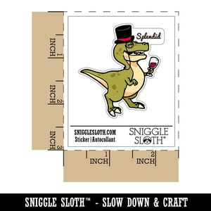 Sophisticated T-Rex Tyranosaurus Rex Dinosaur Top Hat Monocle