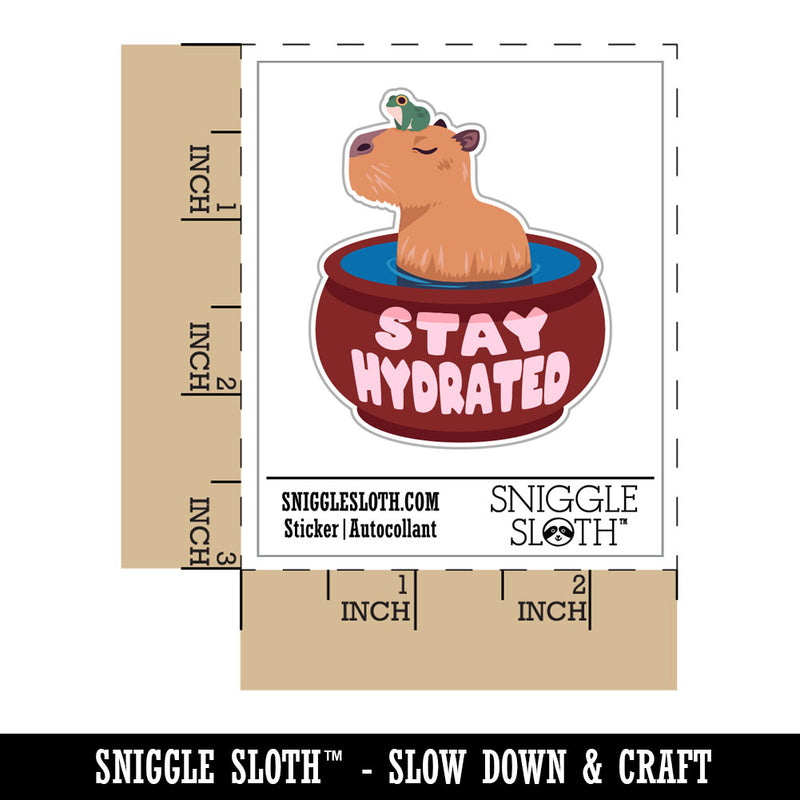 Stay Hydrated Capybara and Frog