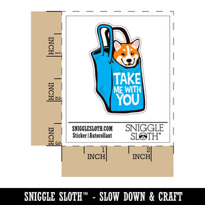 Take Me With You Reminder Dog Corgi Bag
