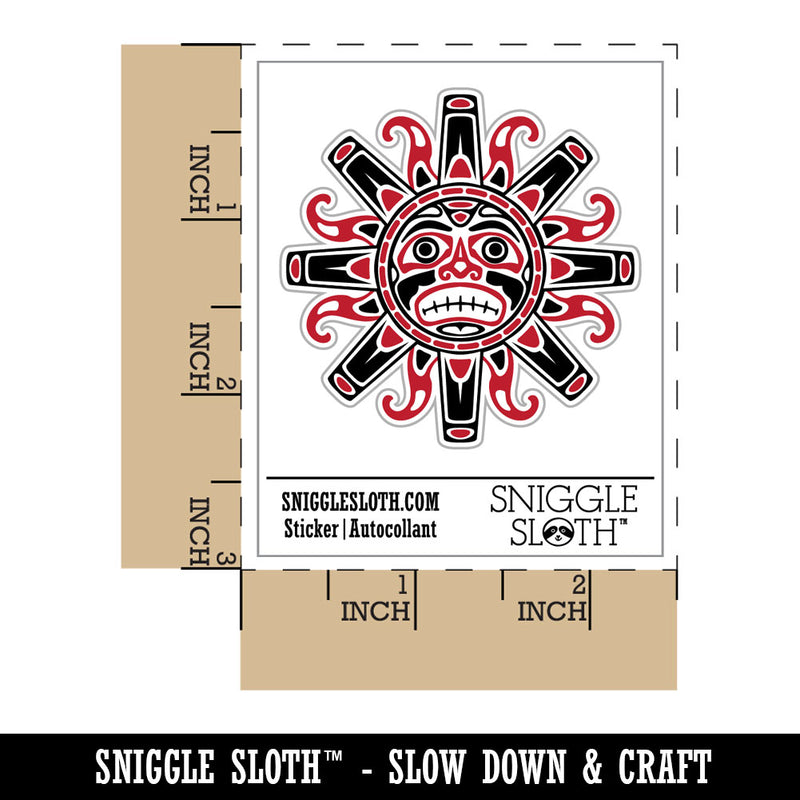 Tribal Native American Sun Face Haida