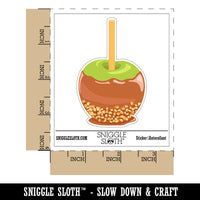 Water Bottle Sticker Set Caramel Apple Dessert Candy Food Peanuts Cute Waterproof Vinyl Stickers Pack Decal, Skateboard, Laptop, Car, Window, Bumper - 5 Pack