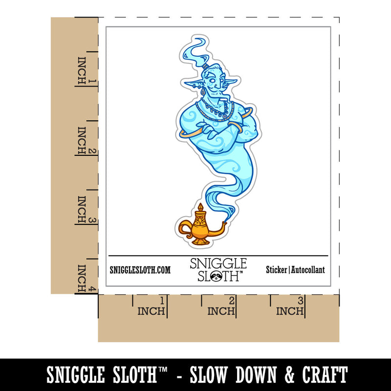Water Bottle Sticker Set Djinn Genie Jinn Lamp Spirit Cute Waterproof Vinyl Stickers Pack Decal, Skateboard, Laptop, Car, Window, Bumper - 5 Pack