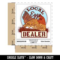 Water Bottle Sticker Set Local Egg Dealer Chicken Hen Nest Cute Waterproof Vinyl Stickers Pack Decal, Skateboard, Laptop, Car, Window, Bumper - 5 Pack