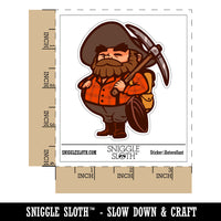 Water Bottle Sticker Set Miner Prospector 49er Gold Pan Backpack Cute Waterproof Vinyl Stickers Pack Decal, Skateboard, Laptop, Car, Window, Bumper - 5 Pack