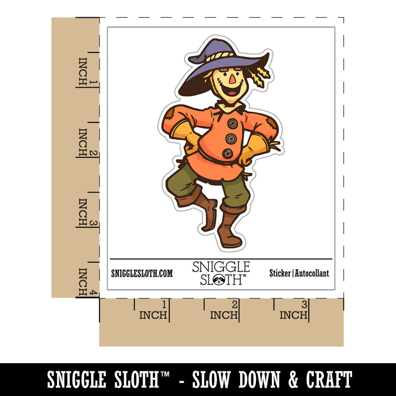 Water Bottle Sticker Set Silly Dancing Scarecrow Man Cute Waterproof Vinyl Stickers Pack Decal, Skateboard, Laptop, Car, Window, Bumper - 5 Pack