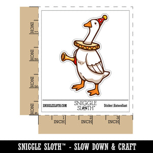 Water Bottle Sticker Set Silly Goose Clown with Horn Honk Cute Waterproof Vinyl Stickers Pack Decal, Skateboard, Laptop, Car, Window, Bumper - 5 Pack