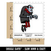 Water Bottle Sticker Set Spooky Floating Vampire Cartoon Man Cute Waterproof Vinyl Stickers Pack Decal, Skateboard, Laptop, Car, Window, Bumper - 5 Pack