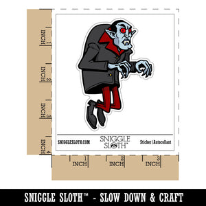 Water Bottle Sticker Set Spooky Floating Vampire Cartoon Man Cute Waterproof Vinyl Stickers Pack Decal, Skateboard, Laptop, Car, Window, Bumper - 5 Pack