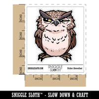 Water Bottle Sticker Set Suspicious Doubtful Owl Side Eye Bird Cute Waterproof Vinyl Stickers Pack Decal, Skateboard, Laptop, Car, Window, Bumper - 5 Pack