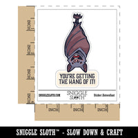 Water Bottle Sticker Set You're Getting The Hang Of It Bat Cute Waterproof Vinyl Stickers Pack Decal, Skateboard, Laptop, Car, Window, Bumper - 5 Pack