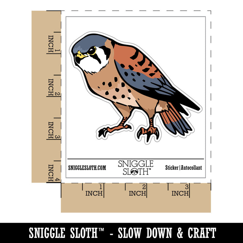 American Kestrel Falcon Bird of Prey Waterproof Vinyl Phone Tablet Laptop Water Bottle Car Window Bumper Decal Sticker Set - 5 Pack