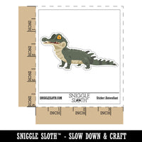 Baby Alligator Crocodile Caiman Reptile Waterproof Vinyl Phone Tablet Laptop Water Bottle Car Window Bumper Decal Sticker Set - 5 Pack