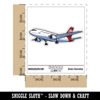 Commercial Airliner Airplane Aircraft Plane Waterproof Vinyl Phone Tablet Laptop Water Bottle Car Window Bumper Decal Sticker Set - 5 Pack