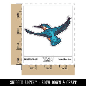 Common River Kingfisher Colorful Bird Waterproof Vinyl Phone Tablet Laptop Water Bottle Car Window Bumper Decal Sticker Set - 5 Pack