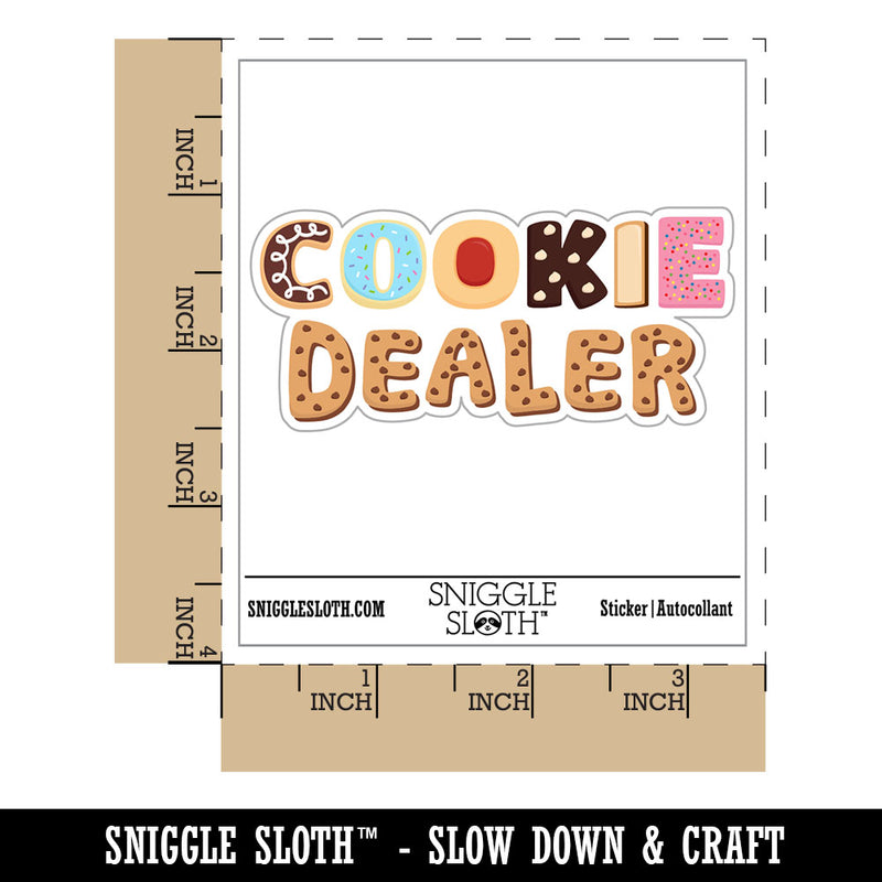 Cookie Dealer Baking Waterproof Vinyl Phone Tablet Laptop Water Bottle Car Window Bumper Decal Sticker Set - 5 Pack