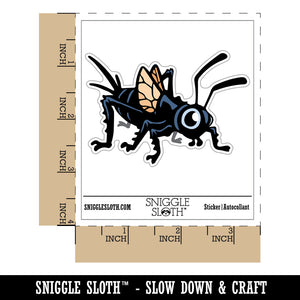 Cute Cartoon Cricket Bug Insect Waterproof Vinyl Phone Tablet Laptop Water Bottle Car Window Bumper Decal Sticker Set - 5 Pack