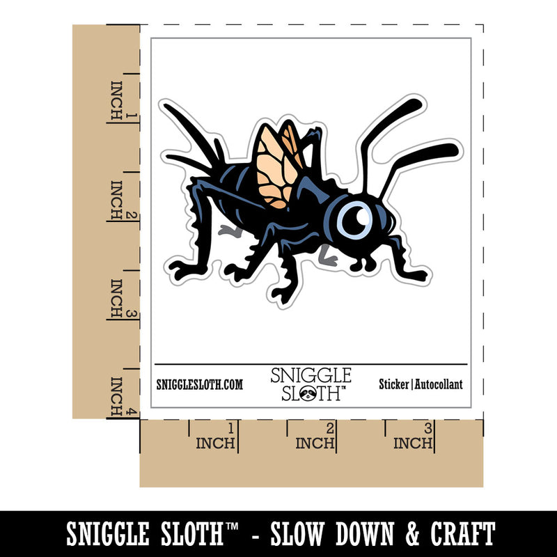 Cute Cartoon Cricket Bug Insect Waterproof Vinyl Phone Tablet Laptop Water Bottle Car Window Bumper Decal Sticker Set - 5 Pack