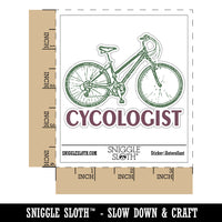 Cycologist Bike Cycling Waterproof Vinyl Phone Tablet Laptop Water Bottle Car Window Bumper Decal Sticker Set - 5 Pack