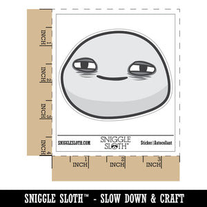 Depressed Sad Tired Exhausted Smiley Face Waterproof Vinyl Phone Tablet Laptop Water Bottle Car Window Bumper Decal Sticker Set - 5 Pack