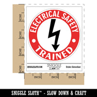 Electrical Safety Trained Professional Electrician Waterproof Vinyl Phone Tablet Laptop Water Bottle Car Window Bumper Decal Sticker Set - 5 Pack
