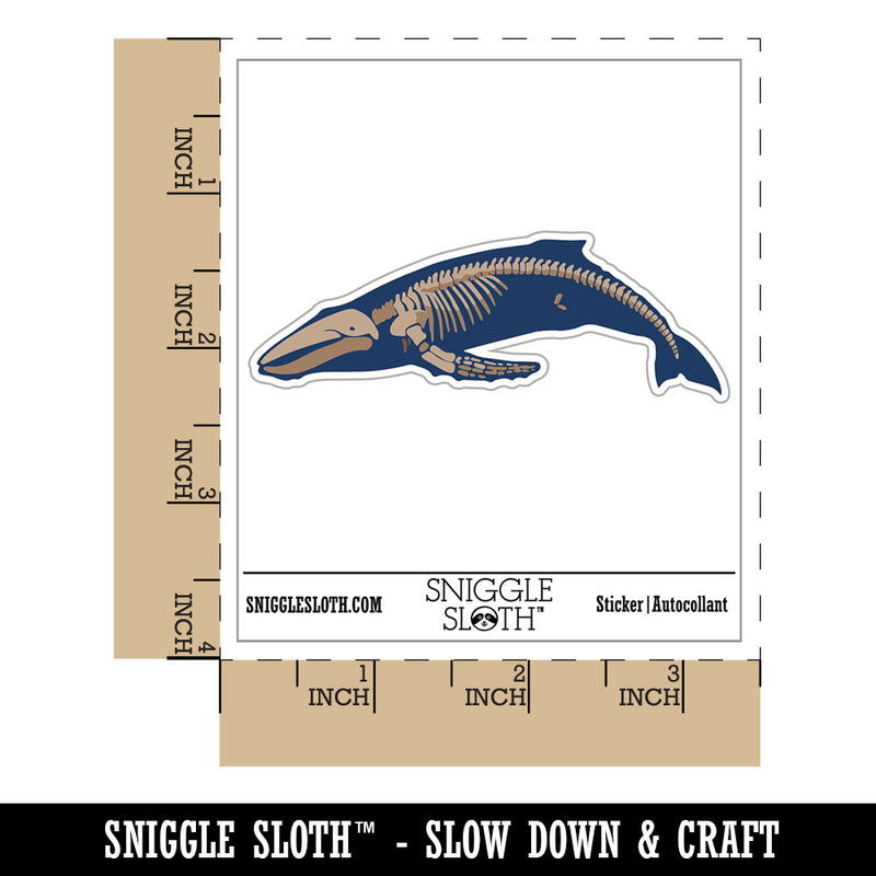 Humpback Whale Skeleton Bones Waterproof Vinyl Phone Tablet Laptop Water Bottle Car Window Bumper Decal Sticker Set - 5 Pack