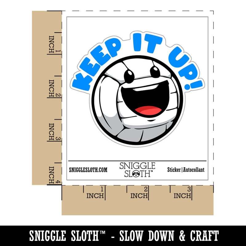 Keep It Up Volleyball Sports Student Teacher Waterproof Vinyl Phone Tablet Laptop Water Bottle Car Window Bumper Decal Sticker Set - 5 Pack