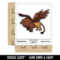 Mythical Griffin Gryphon Creature in Flight Waterproof Vinyl Phone Tablet Laptop Water Bottle Car Window Bumper Decal Sticker Set - 5 Pack