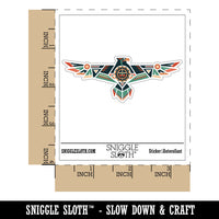 Native American Thunder Bird Eagle Southwestern Tribal Waterproof Vinyl Phone Tablet Laptop Water Bottle Car Window Bumper Decal Sticker Set - 5 Pack