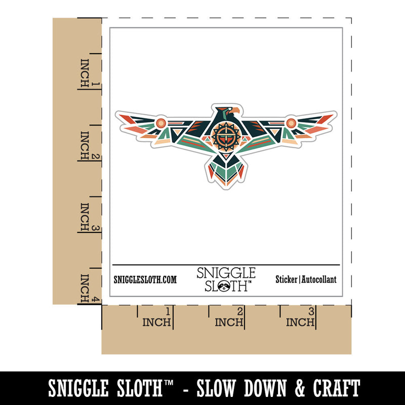 Native American Thunder Bird Eagle Southwestern Tribal Waterproof Vinyl Phone Tablet Laptop Water Bottle Car Window Bumper Decal Sticker Set - 5 Pack