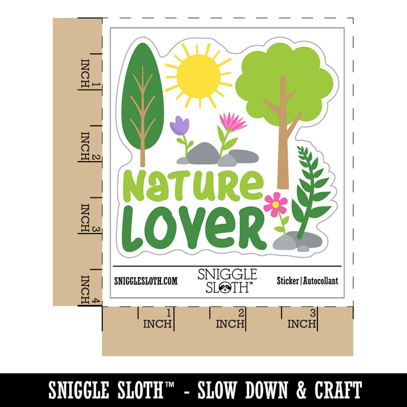 Nature Lover Waterproof Vinyl Phone Tablet Laptop Water Bottle Car Window Bumper Decal Sticker Set - 5 Pack