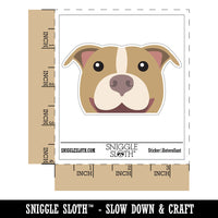 Peeking American Pitbull Terrier Dog Waterproof Vinyl Phone Tablet Laptop Water Bottle Car Window Bumper Decal Sticker Set - 5 Pack