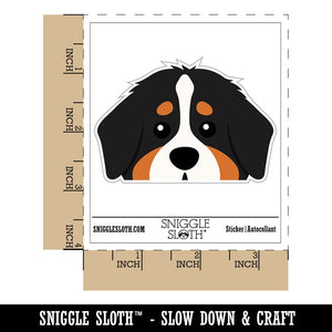 Peeking Bernese Mountain Dog Waterproof Vinyl Phone Tablet Laptop Water Bottle Car Window Bumper Decal Sticker Set - 5 Pack