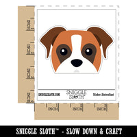 Peeking Boxer Dog Waterproof Vinyl Phone Tablet Laptop Water Bottle Car Window Bumper Decal Sticker Set - 5 Pack