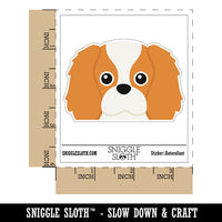 Peeking Cavalier King Charles Dog Waterproof Vinyl Phone Tablet Laptop Water Bottle Car Window Bumper Decal Sticker Set - 5 Pack