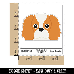 Peeking Cavalier King Charles Dog Waterproof Vinyl Phone Tablet Laptop Water Bottle Car Window Bumper Decal Sticker Set - 5 Pack
