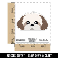 Peeking Shih Tzu Dog Waterproof Vinyl Phone Tablet Laptop Water Bottle Car Window Bumper Decal Sticker Set - 5 Pack