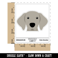 Peeking Weimaraner Dog Waterproof Vinyl Phone Tablet Laptop Water Bottle Car Window Bumper Decal Sticker Set - 5 Pack