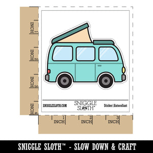 Pop Top Camper Van Waterproof Vinyl Phone Tablet Laptop Water Bottle Car Window Bumper Decal Sticker Set - 5 Pack
