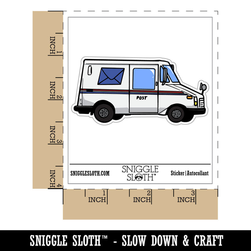 Postal Mail Truck Vehicle Letter Waterproof Vinyl Phone Tablet Laptop Water Bottle Car Window Bumper Decal Sticker Set - 5 Pack