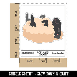 Relaxed Sleeping Lamb Sheep Waterproof Vinyl Phone Tablet Laptop Water Bottle Car Window Bumper Decal Sticker Set - 5 Pack