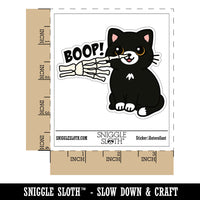 Skeleton Hand Boop Cat Nose Waterproof Vinyl Phone Tablet Laptop Water Bottle Car Window Bumper Decal Sticker Set - 5 Pack
