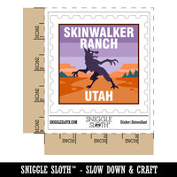 Skinwalker Ranch Utah Cryptid Destination Monster Waterproof Vinyl Phone Tablet Laptop Water Bottle Car Window Bumper Decal Sticker Set - 5 Pack