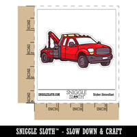 Tow Truck Recovery Impound Towing Vehicle Wrecker Waterproof Vinyl Phone Tablet Laptop Water Bottle Car Window Bumper Decal Sticker Set - 5 Pack