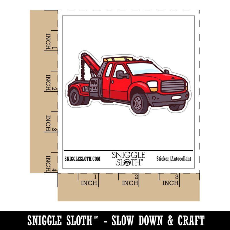 Tow Truck Recovery Impound Towing Vehicle Wrecker Waterproof Vinyl Phone Tablet Laptop Water Bottle Car Window Bumper Decal Sticker Set - 5 Pack